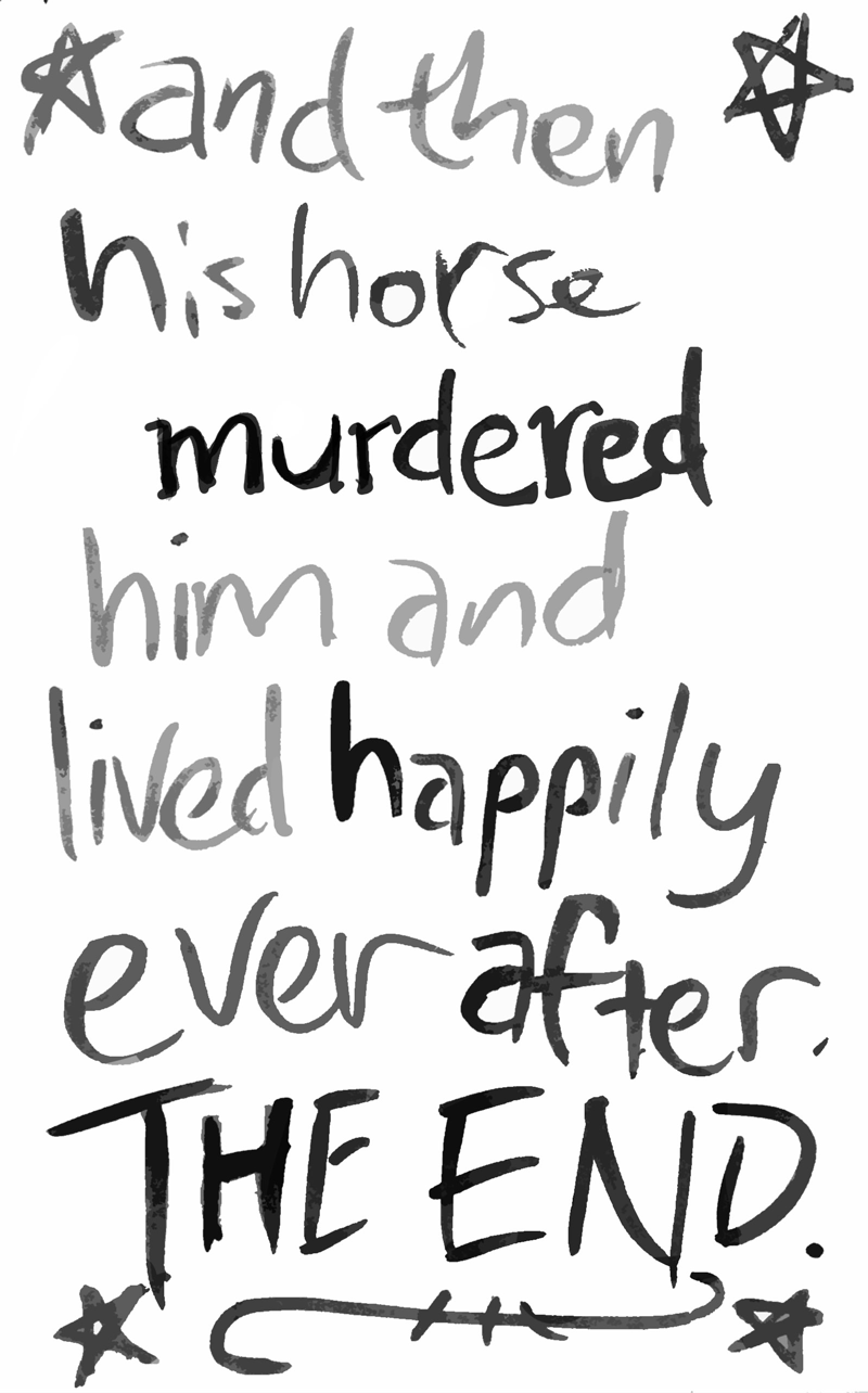 The actual moral. I was just kidding last time.