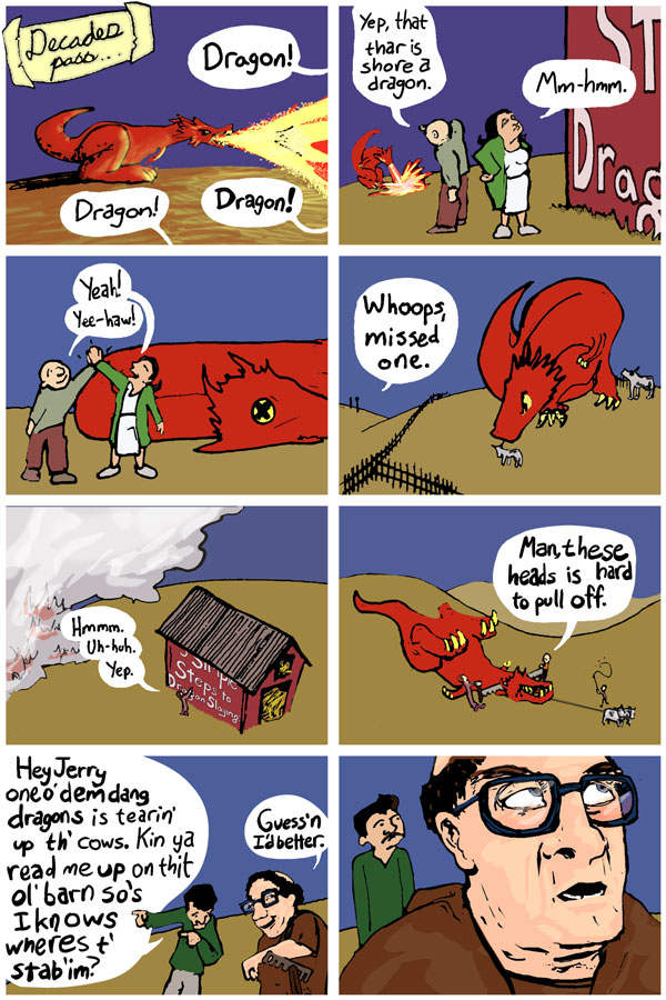 Page Five, A Story About Dragons by Geoff Sebesta